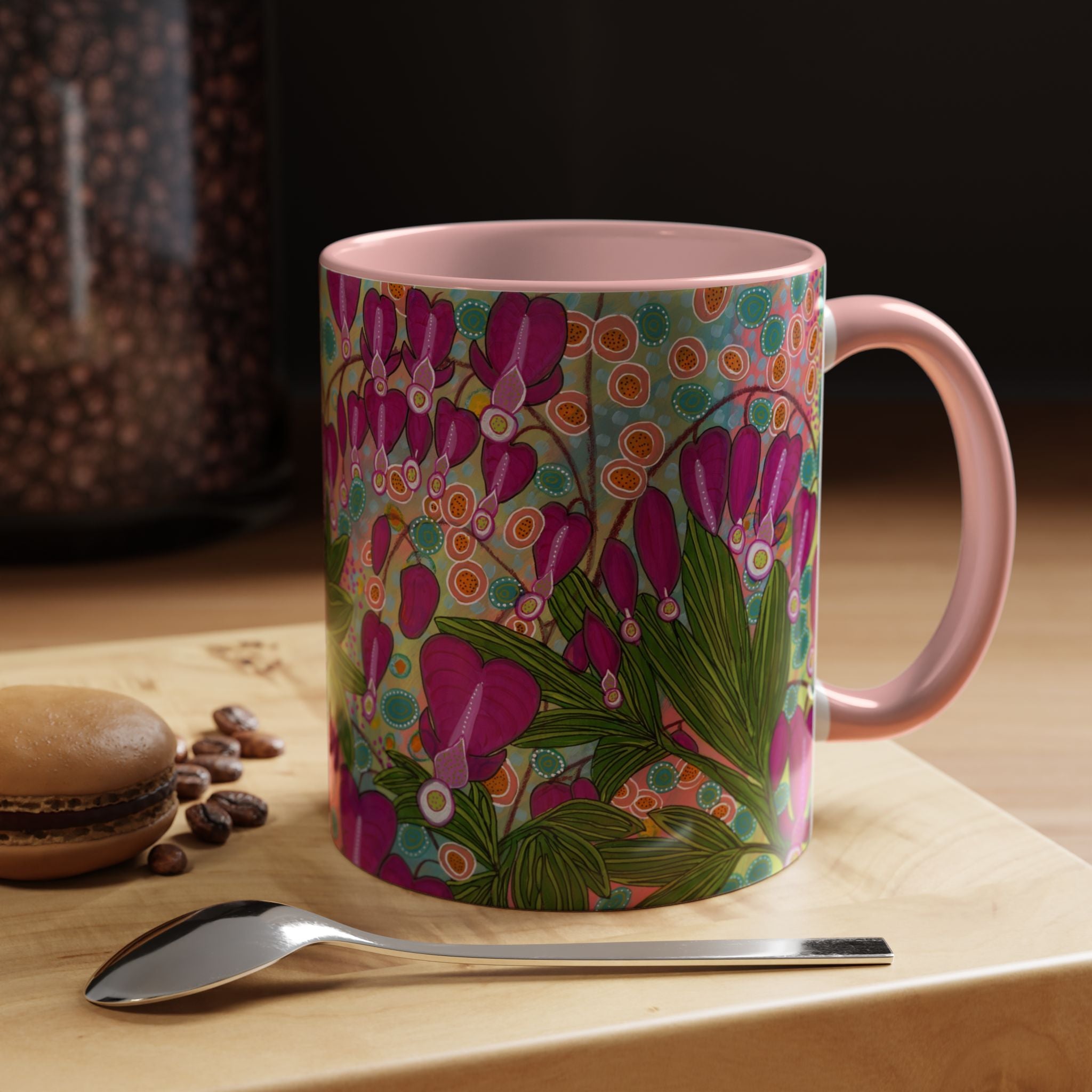 Bleeding Hearts Abstract Accent Coffee Mug | 11oz