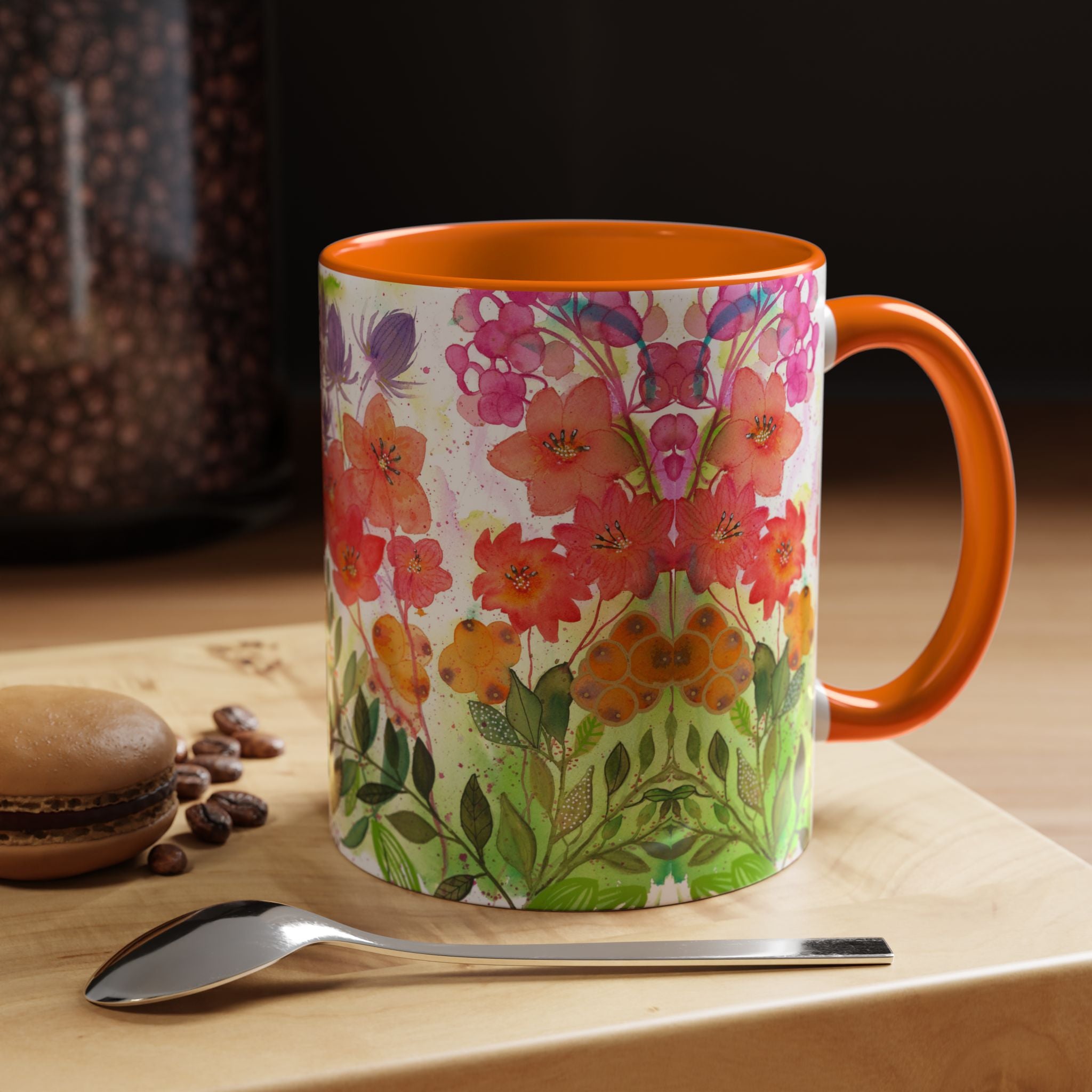 Autumn Whisper Ceramic Mug - Original Watercolor Botanical Art Print
