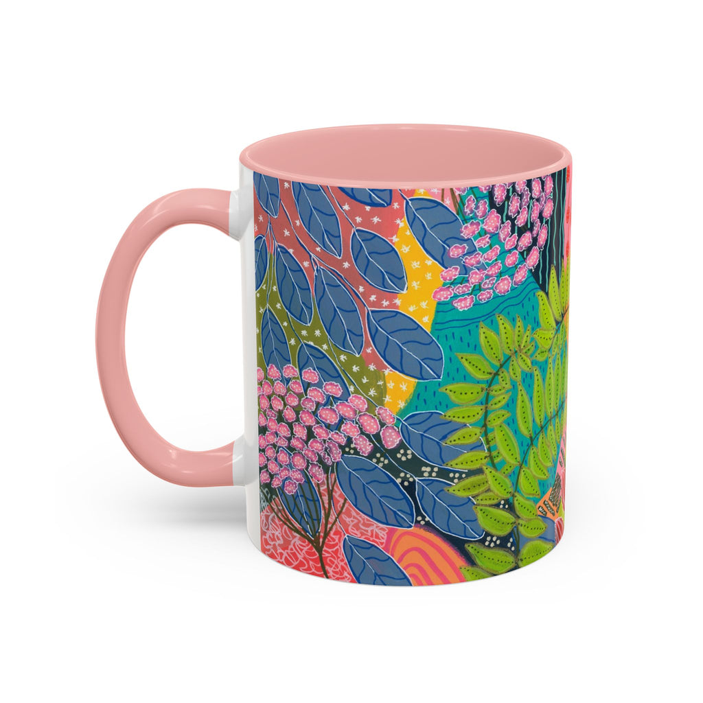 Summer Awakening Ceramic Mug - Original Botanical Abstract Art Print