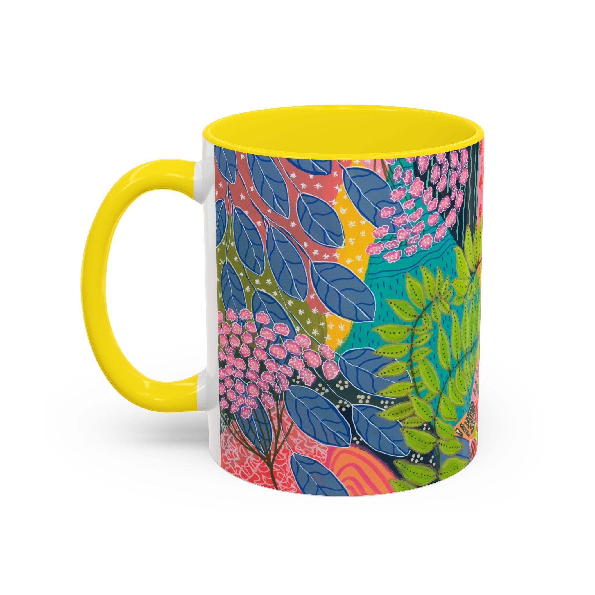 Summer Awakening Ceramic Mug - Original Botanical Abstract Art Print