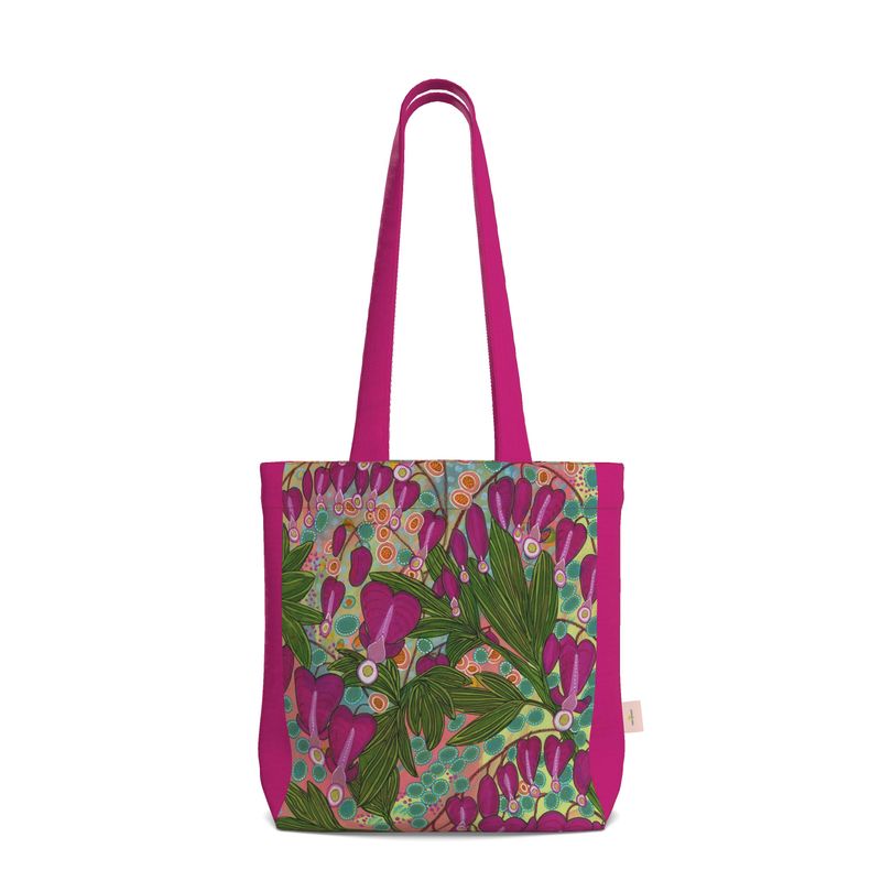 Everyday Tote Bag - Bleeding Hearts Floral Abstract Print