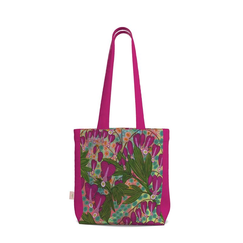 Everyday Tote Bag - Bleeding Hearts Floral Abstract Print