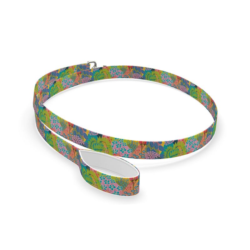 Summer Awakening Dog Lead | Botanical Print | Padded | UK Made