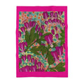 Bleeding Hearts Large Tea Towel - Original Botanical Kitchen Linen UK Made