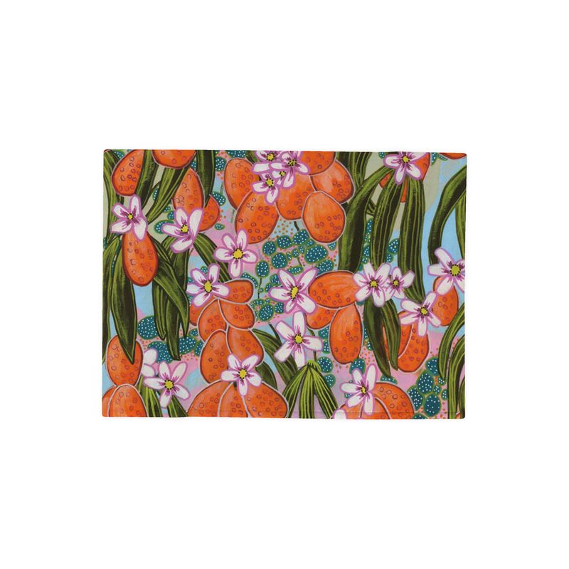 Blanket - Orange Floral
