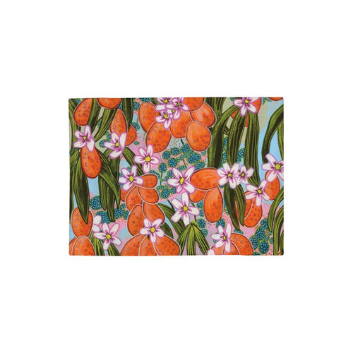 Blanket - Orange Floral