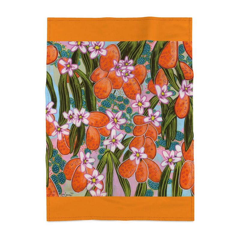 Orange Blossom Tea Towel | Botanical Kitchen Linen | UK Made Art Print