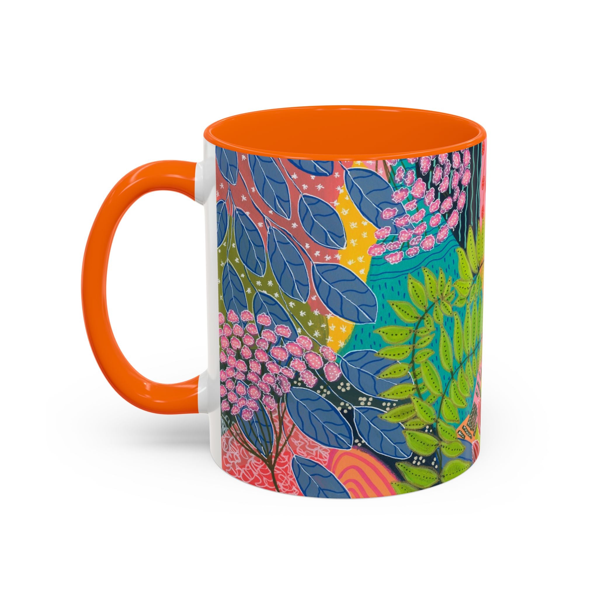 Summer Awakening Ceramic Mug - Original Botanical Abstract Art Print