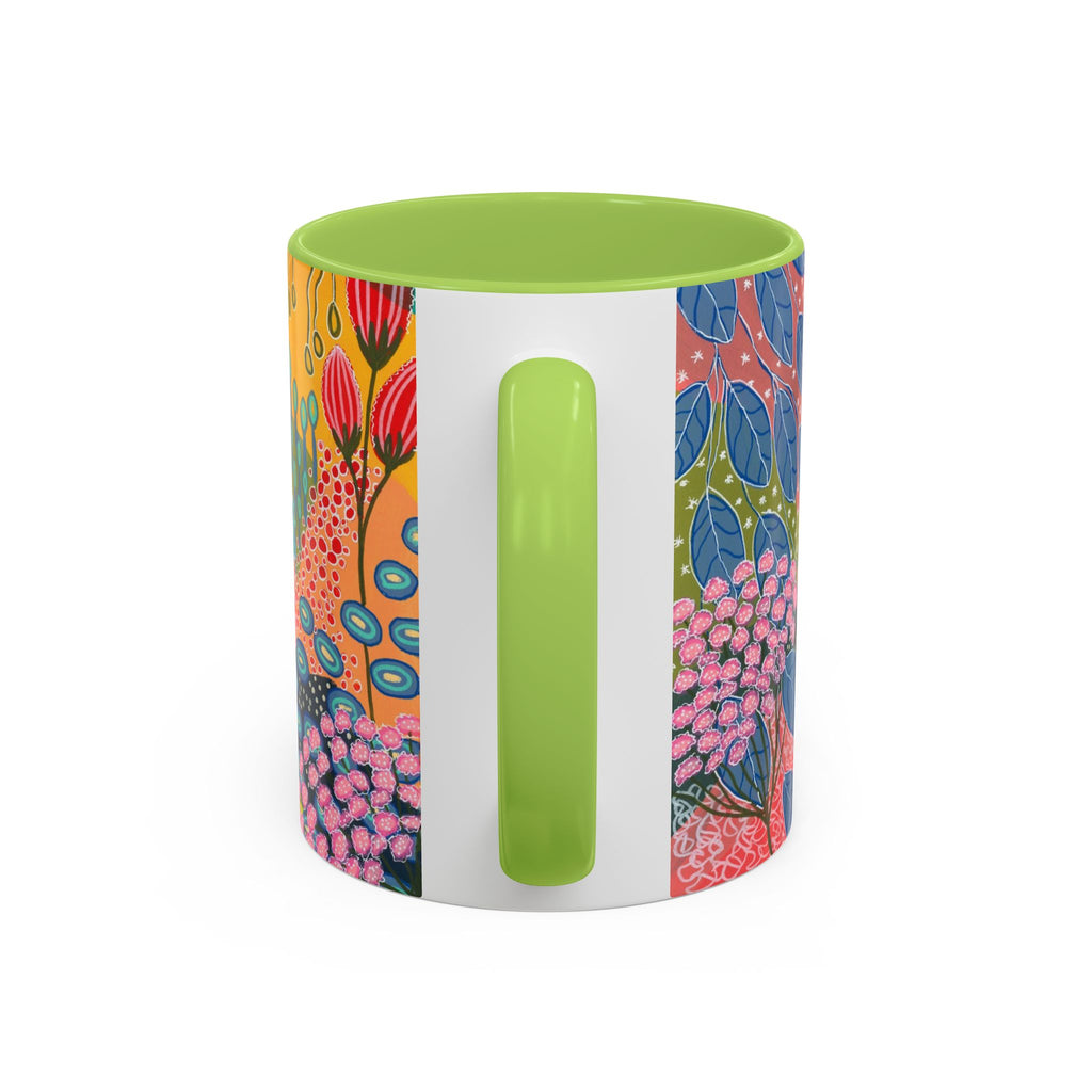 Summer Awakening Ceramic Mug - Original Botanical Abstract Art Print