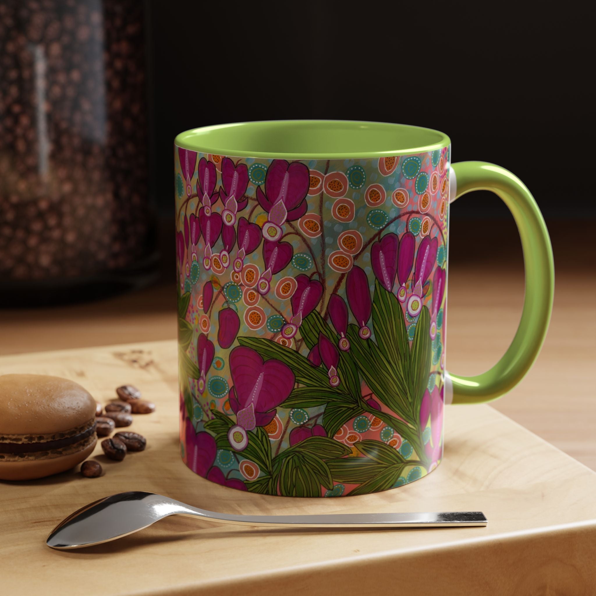 Bleeding Hearts Abstract Accent Coffee Mug | 11oz