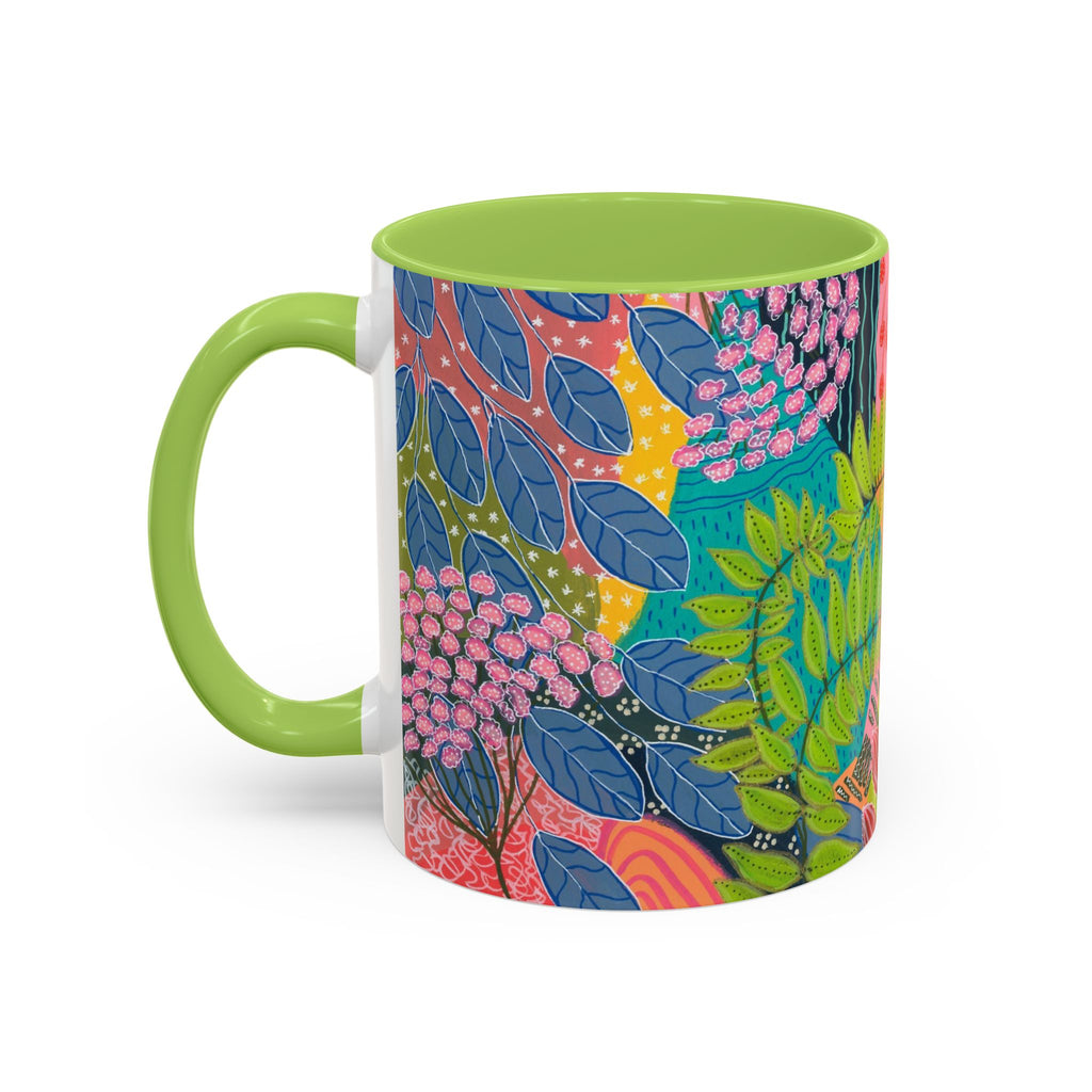 Summer Awakening Ceramic Mug - Original Botanical Abstract Art Print