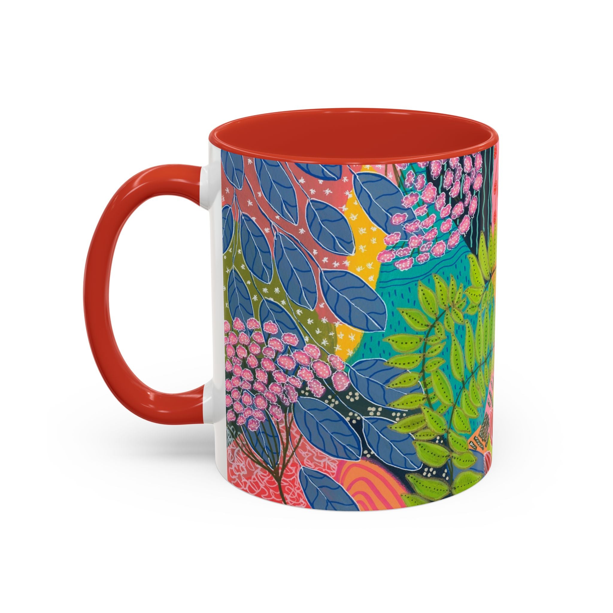Summer Awakening Ceramic Mug - Original Botanical Abstract Art Print
