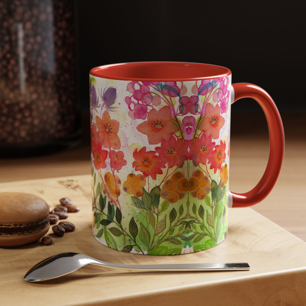 Autumn Whisper Ceramic Mug - Original Watercolor Botanical Art Print