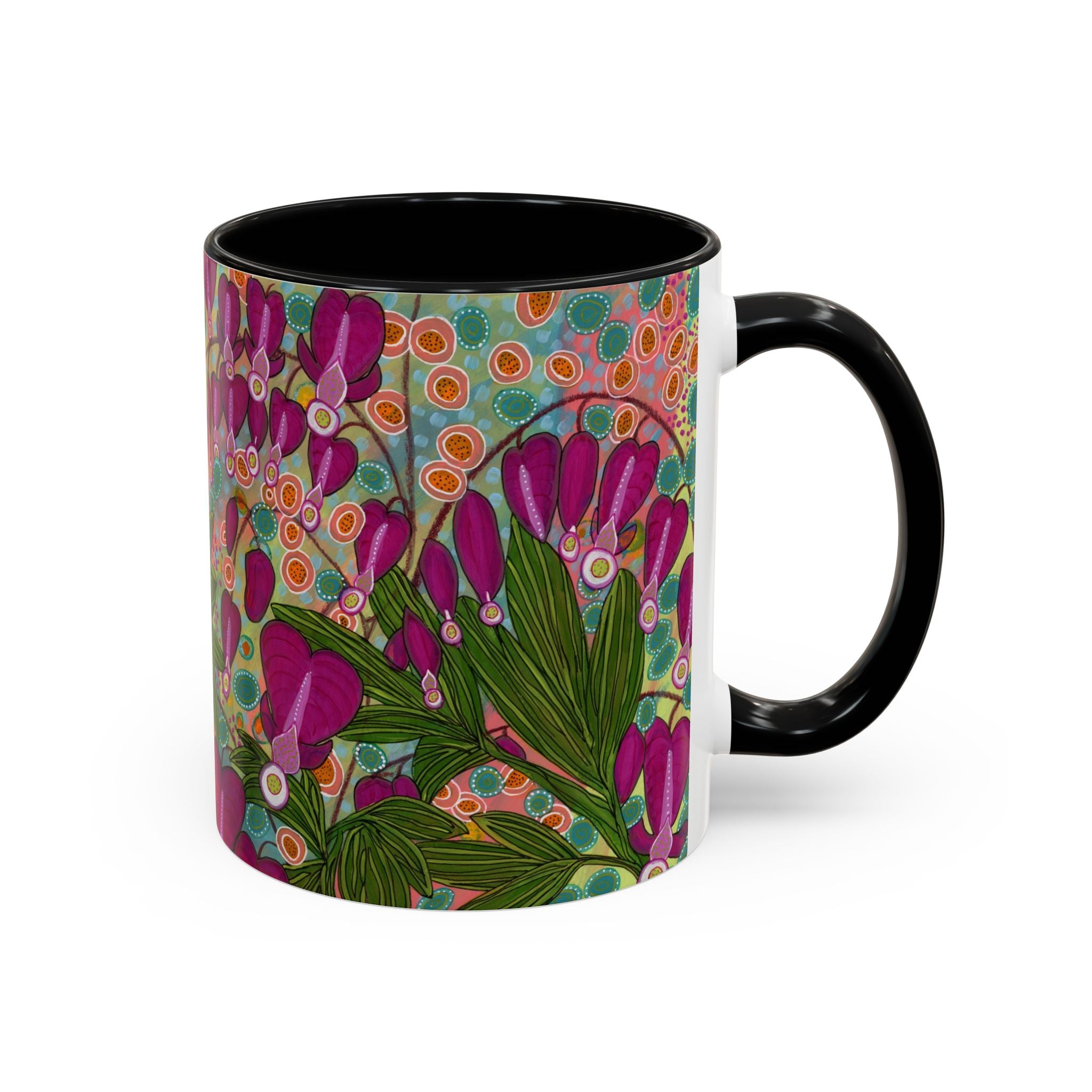 Bleeding Hearts Abstract Accent Coffee Mug | 11oz