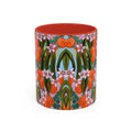 Orange Blossom Ceramic Mug - Original Abstract Botanical Art Print