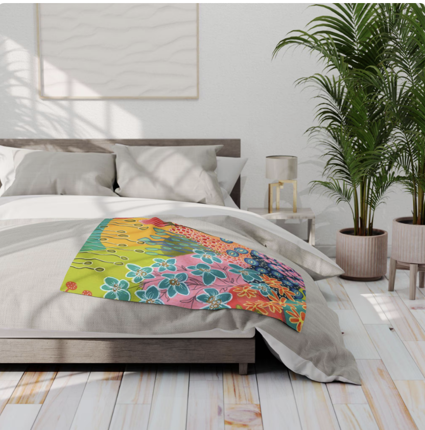 Blanket - Summer Awakening Abstract Art