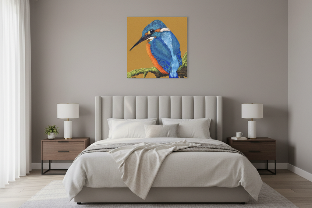 Above bed - 60x60cm square
