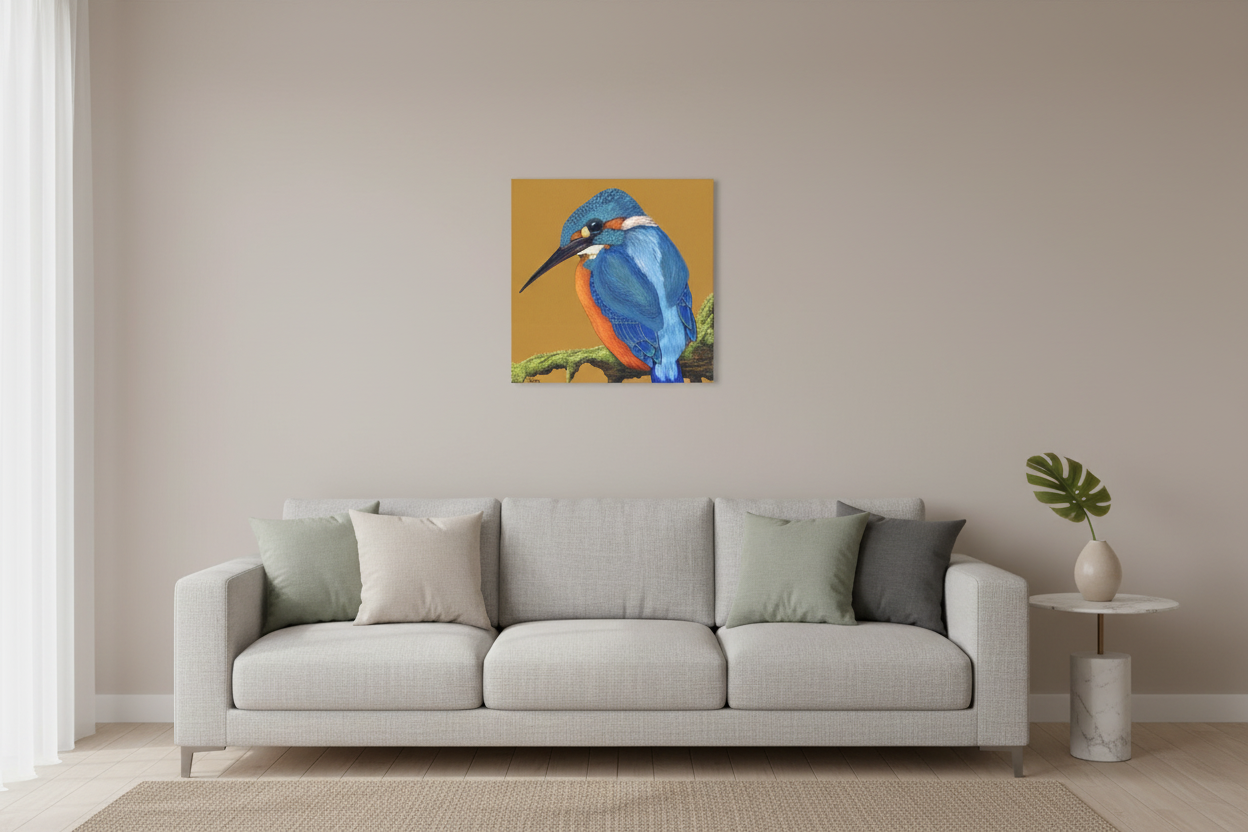 Above sofa - 40x40cm square accurate scale