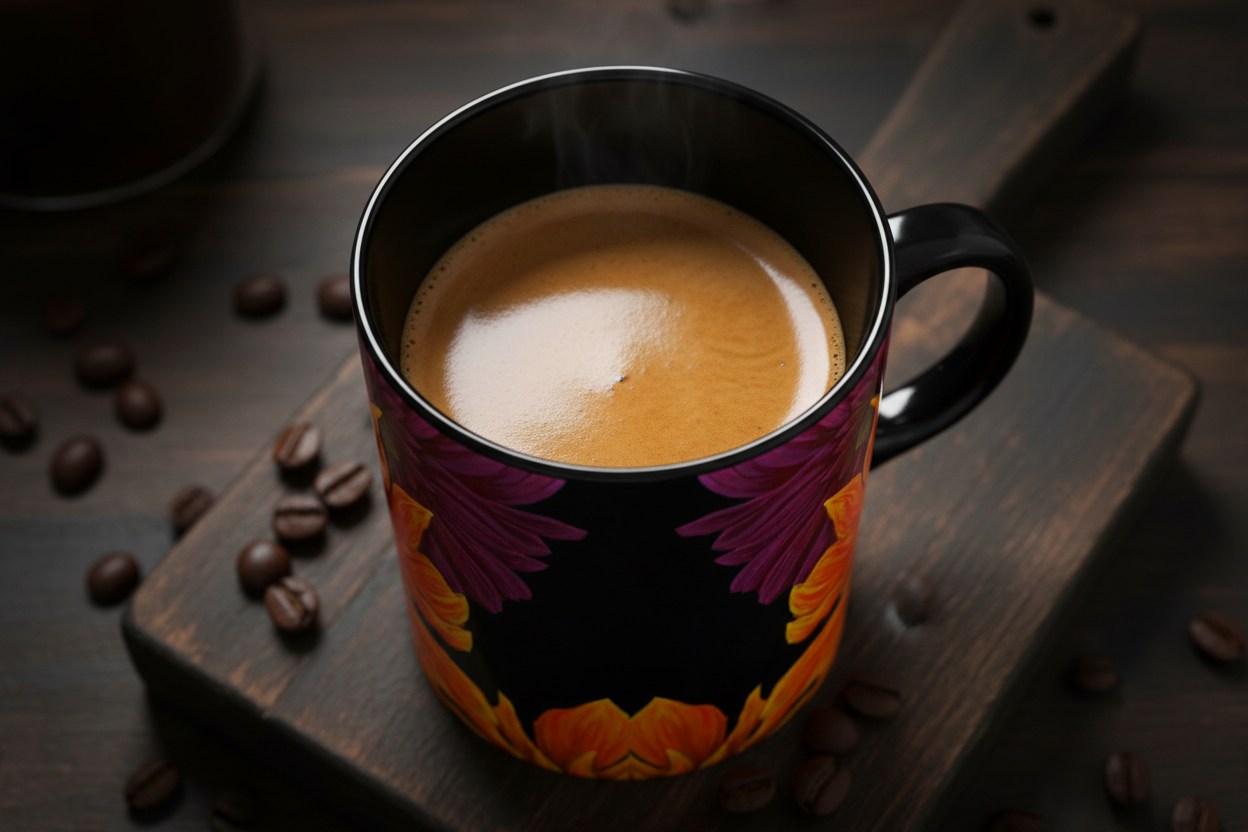 Black interior close-up