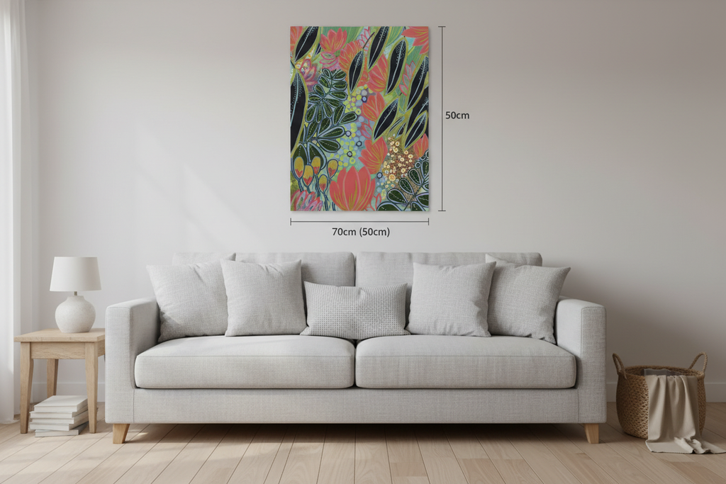 Electric Eden – Living Room True to Size
