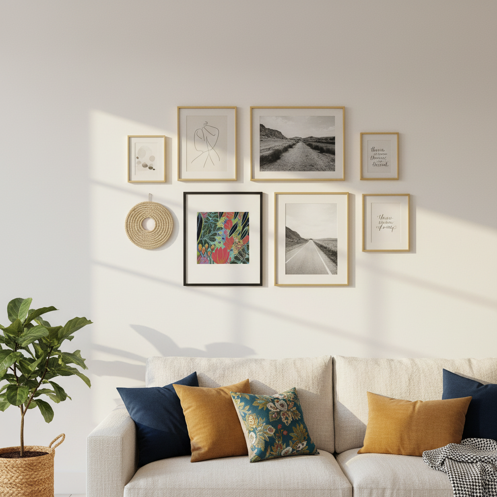 Electric Bloom Botanical Art Print | Small Format Wall Art | 40cm Fine Art Print