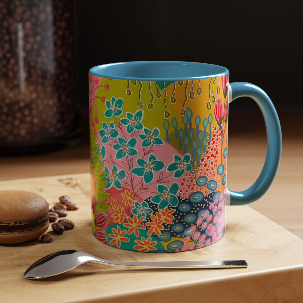 Summer Awakening Ceramic Mug - Original Botanical Abstract Art Print