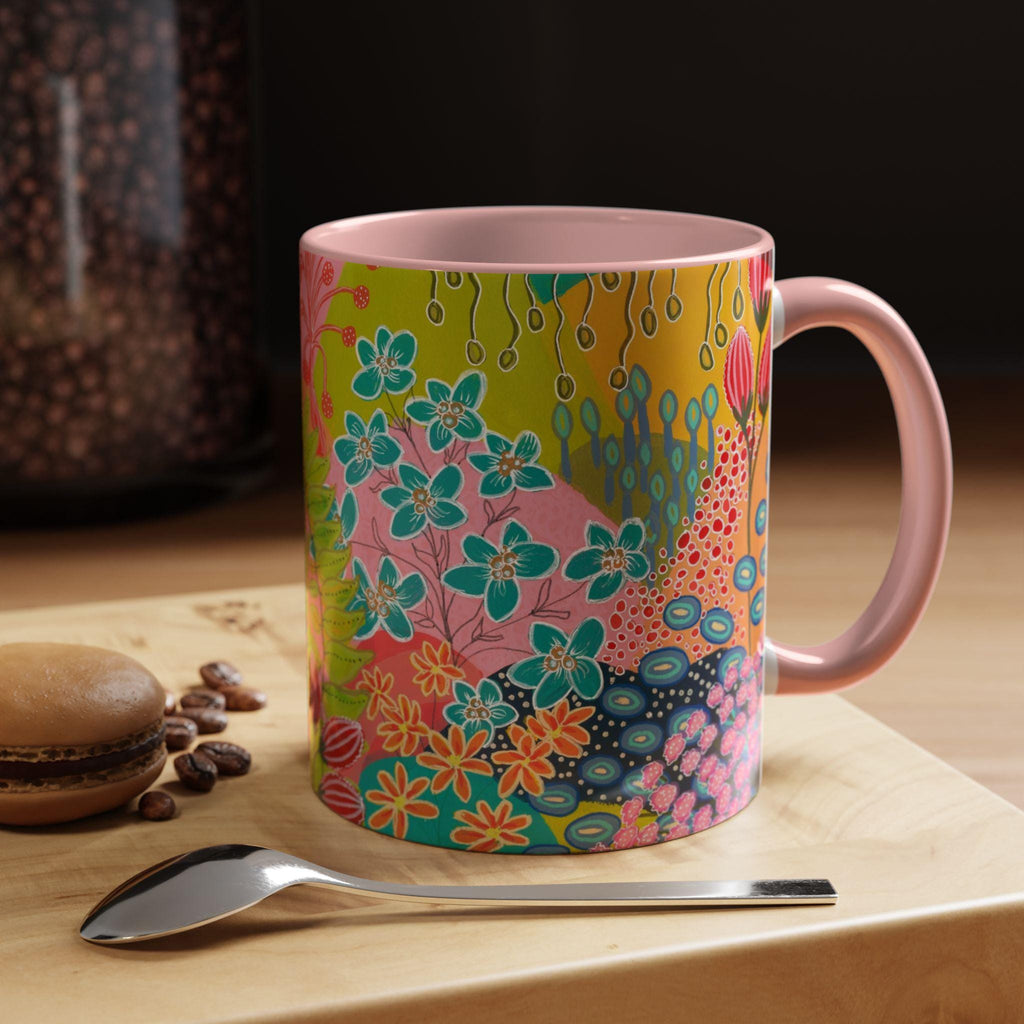 Summer Awakening Ceramic Mug - Original Botanical Abstract Art Print