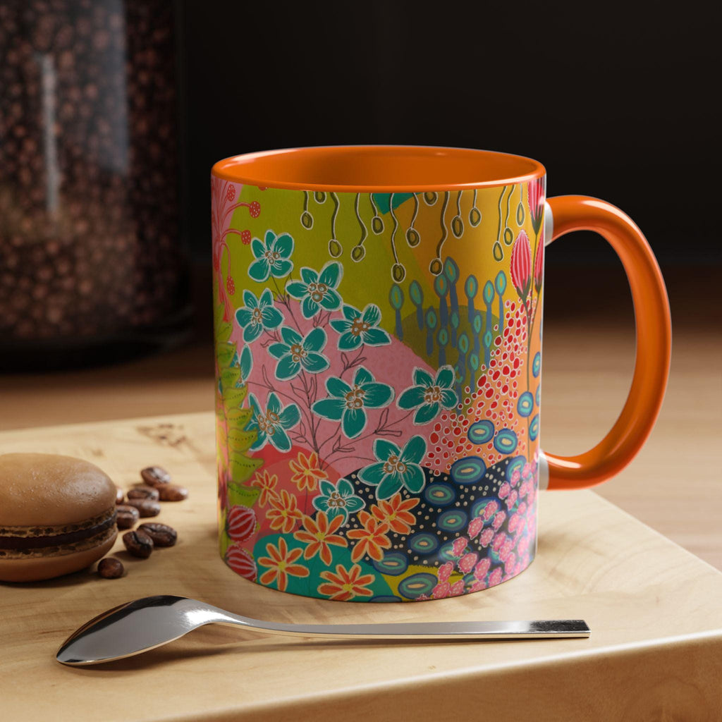 Summer Awakening Ceramic Mug - Original Botanical Abstract Art Print