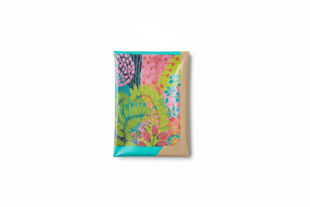 Summer Awakening tea towel in generic POD packaging