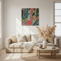 Electric Bloom Botanical Art Print | Large Format Wall Art | 60cm Fine Art Print