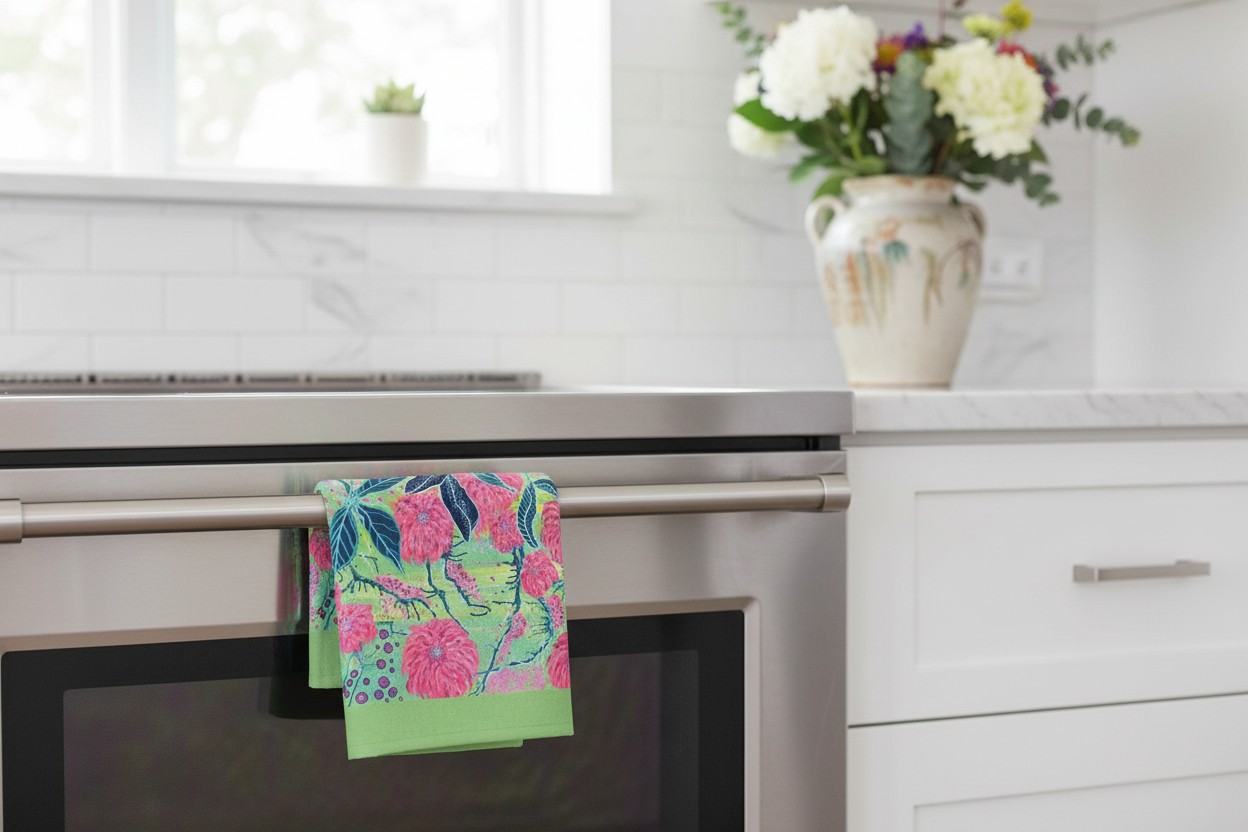 Kitchen Oven Handle - Radiant Dahlia