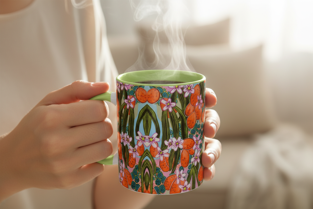 Light green interior close-up