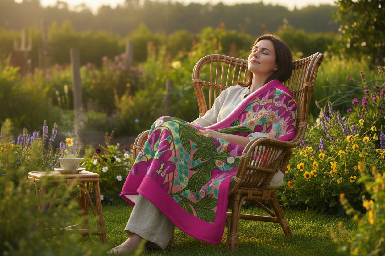 Luxurious Blanket - Bleeding Heart Abstract Art Design