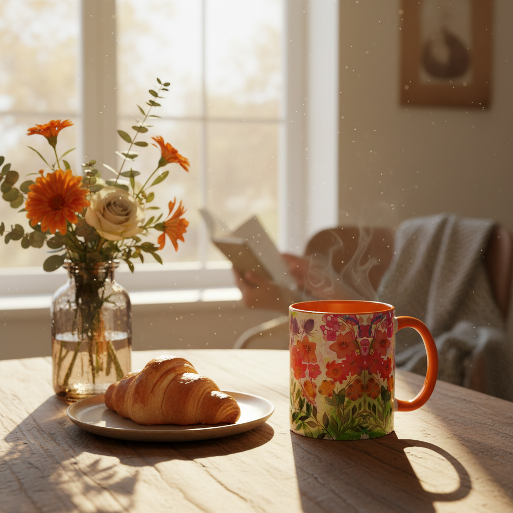 Orange Autumn Whisper mug