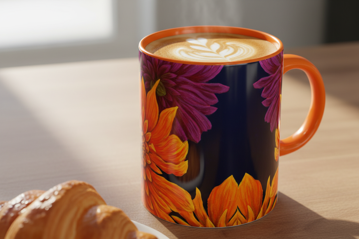 Orange interior close-up