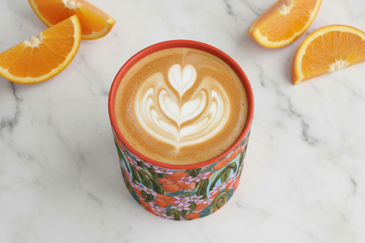 Orange interior close-up