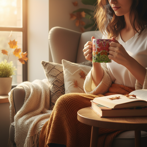 Pink Autumn Whisper mug