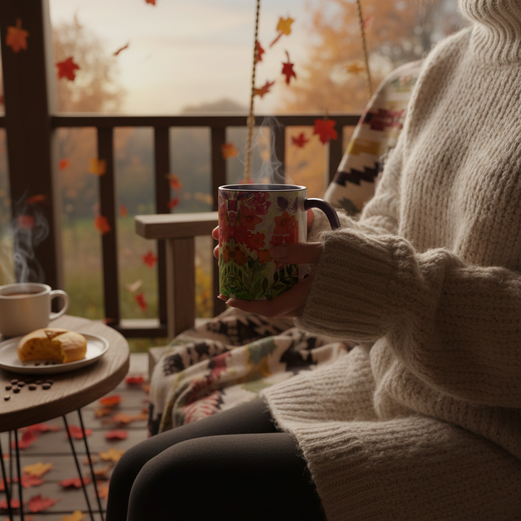 Purple Autumn Whisper mug