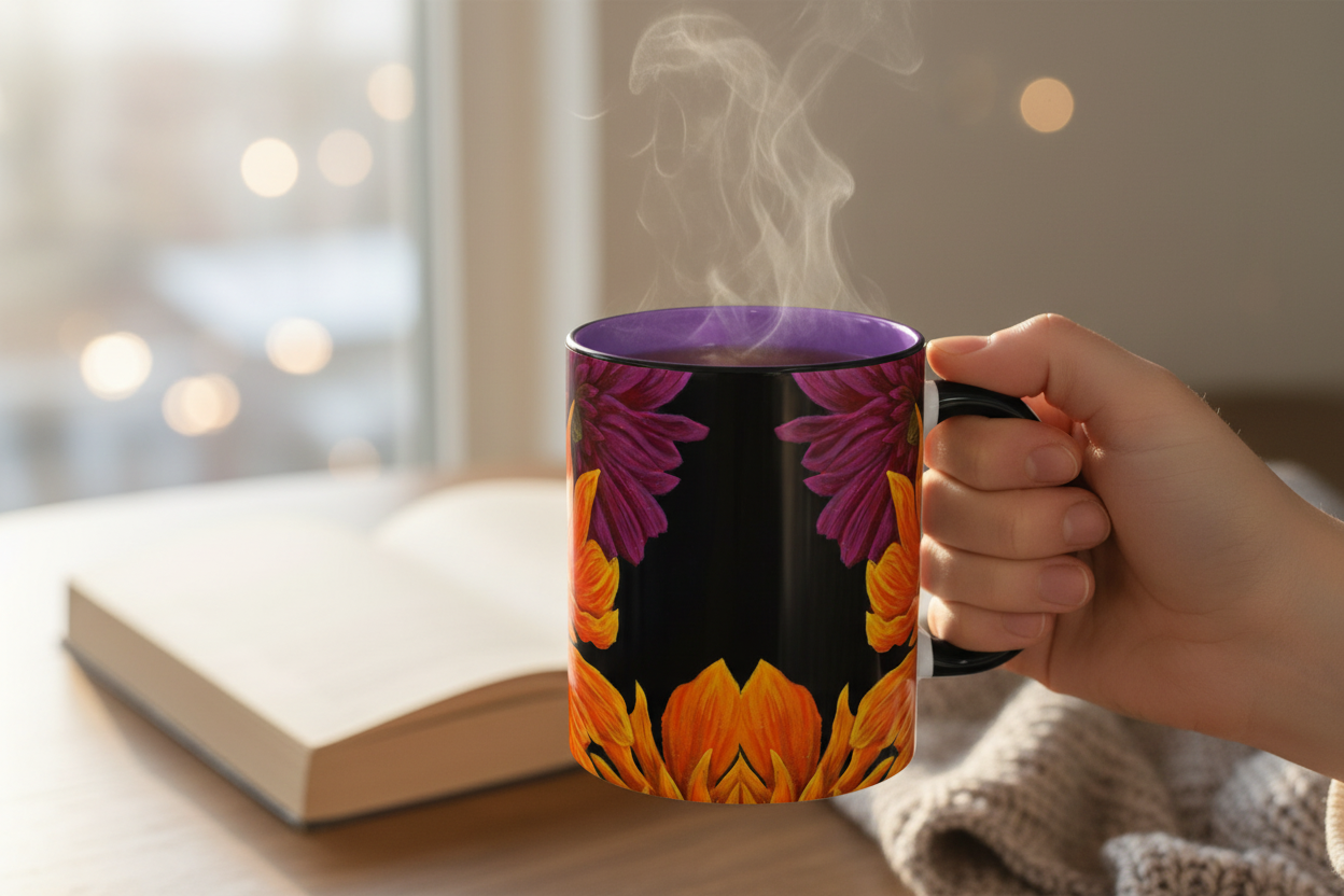 Purple interior close-up