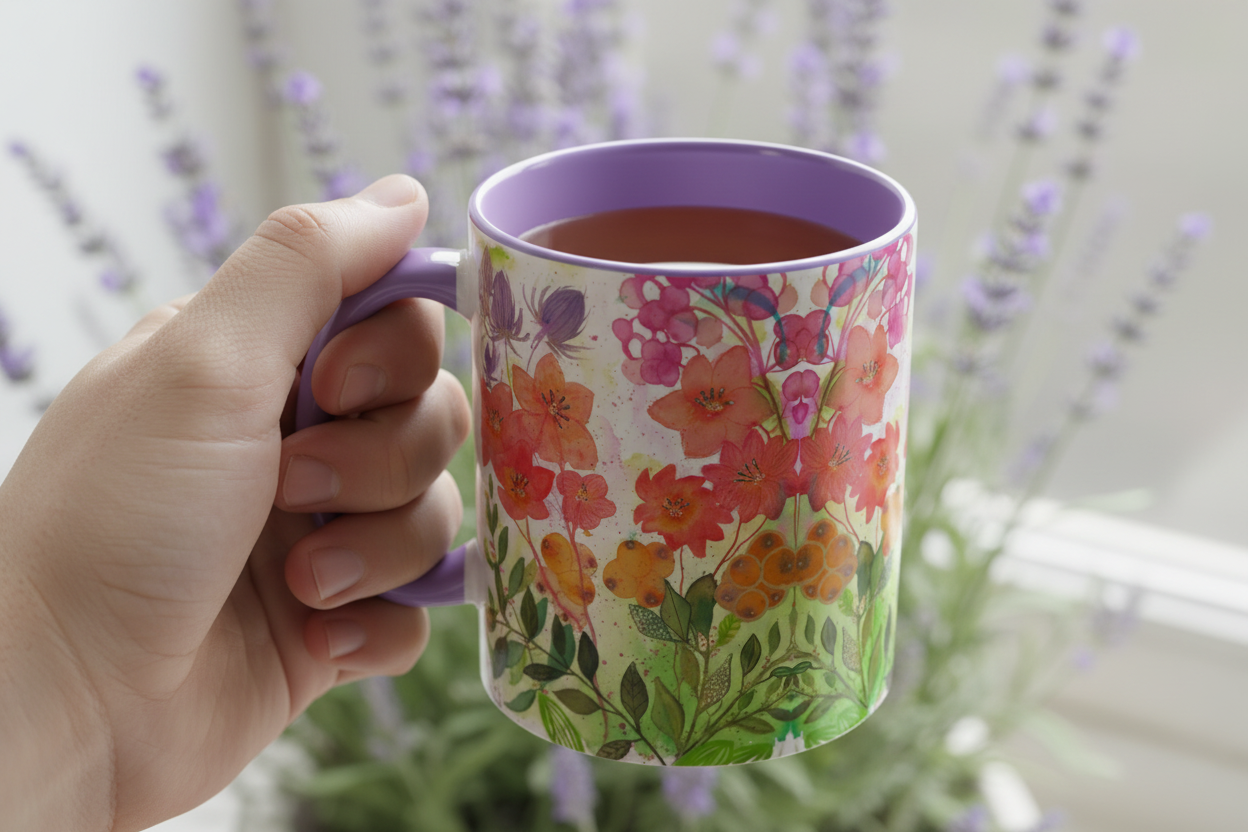 Purple interior close-up