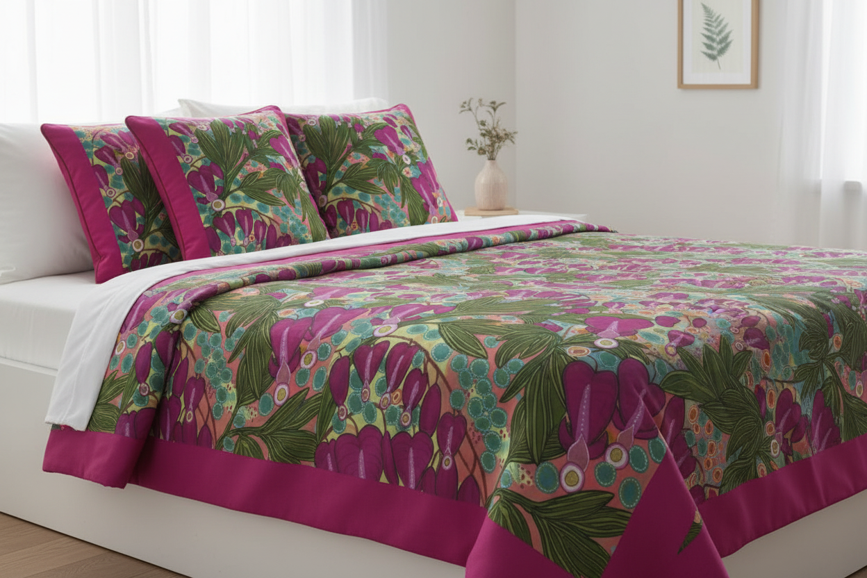 Queen Luxurious Blanket - Bleeding Hearts Abstract Design