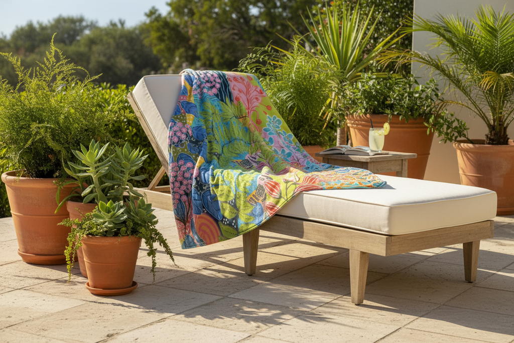 Blanket - Summer Awakening Abstract Art