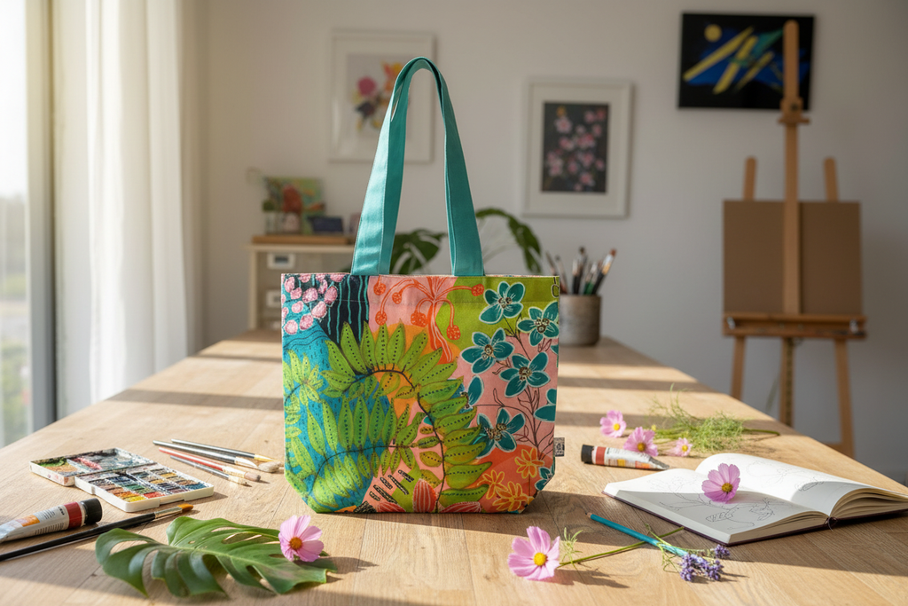 Summer Awakening Tote - Studio Setting